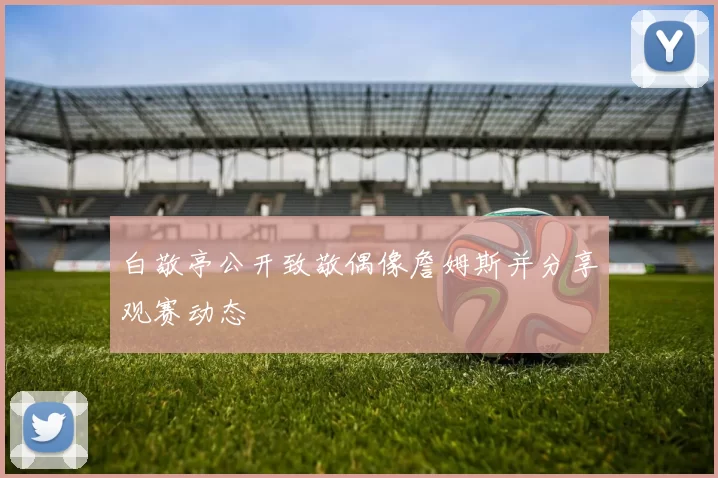 白敬亭公开致敬偶像詹姆斯并分享观赛动态